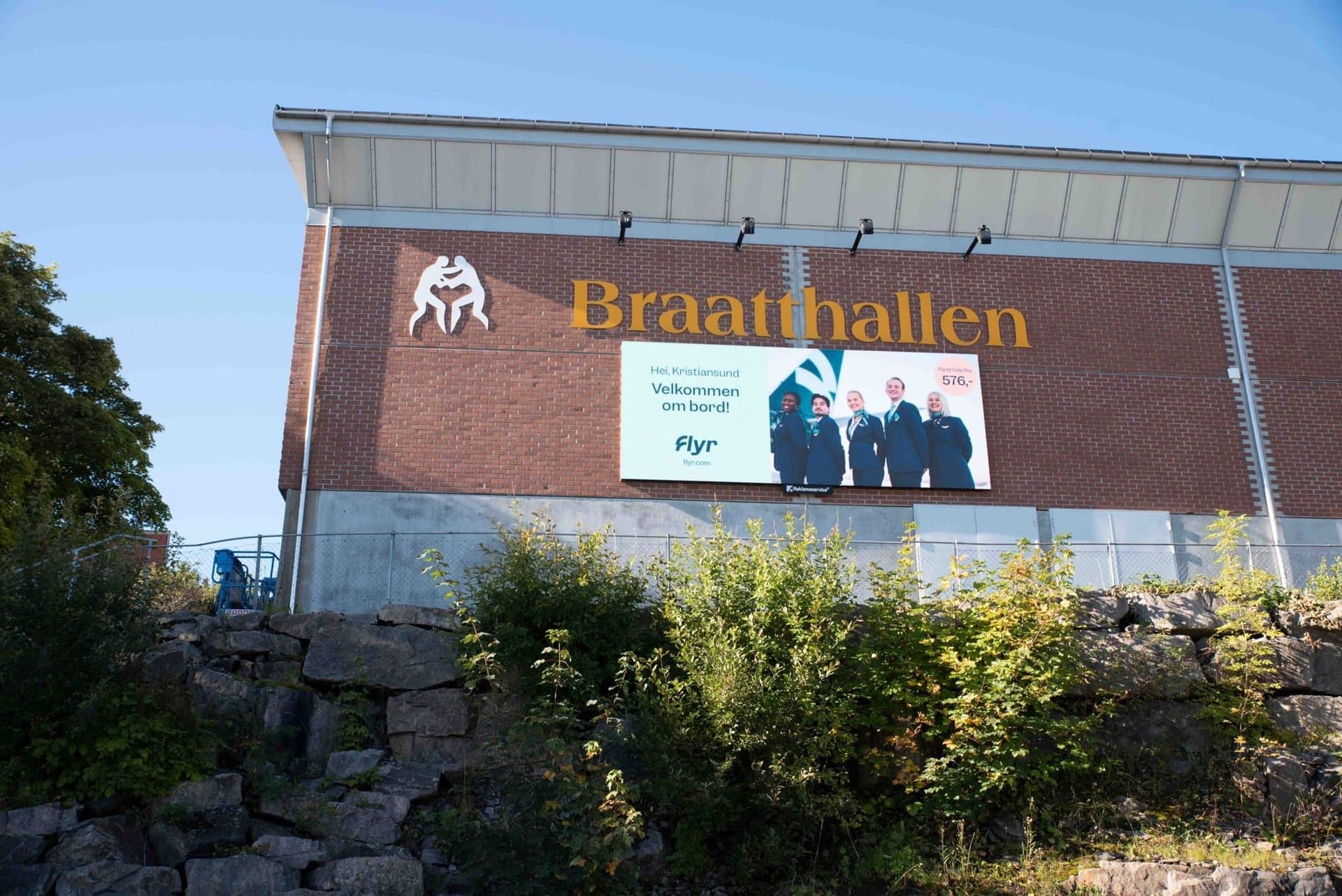 outdoor LED screen (P6) at Braatthallen