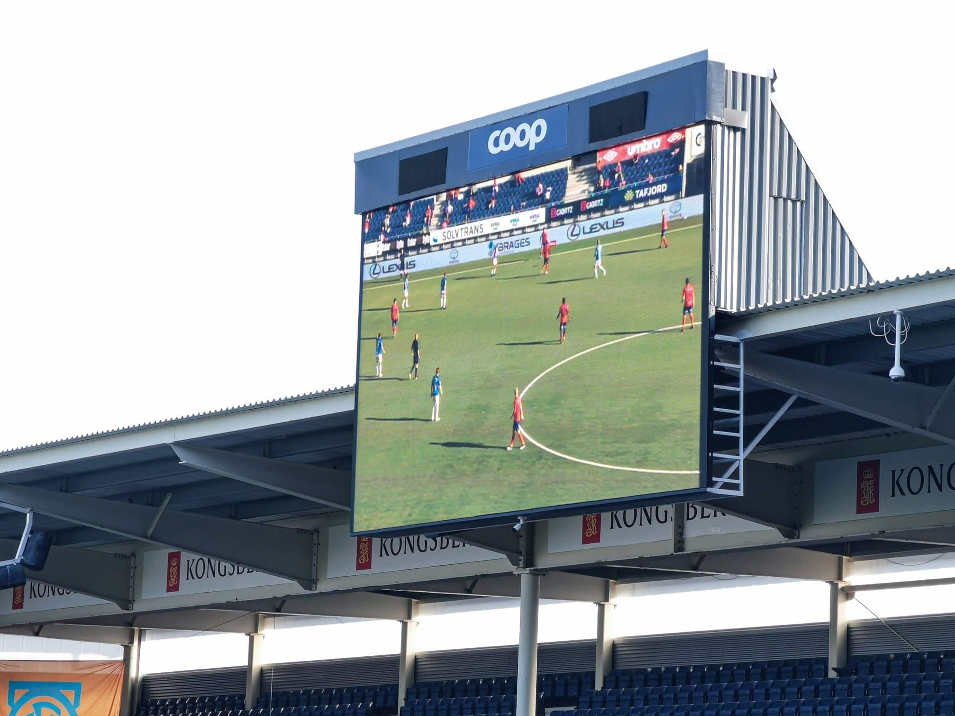 outdoor LED screen (P10) at Color Line Stadion