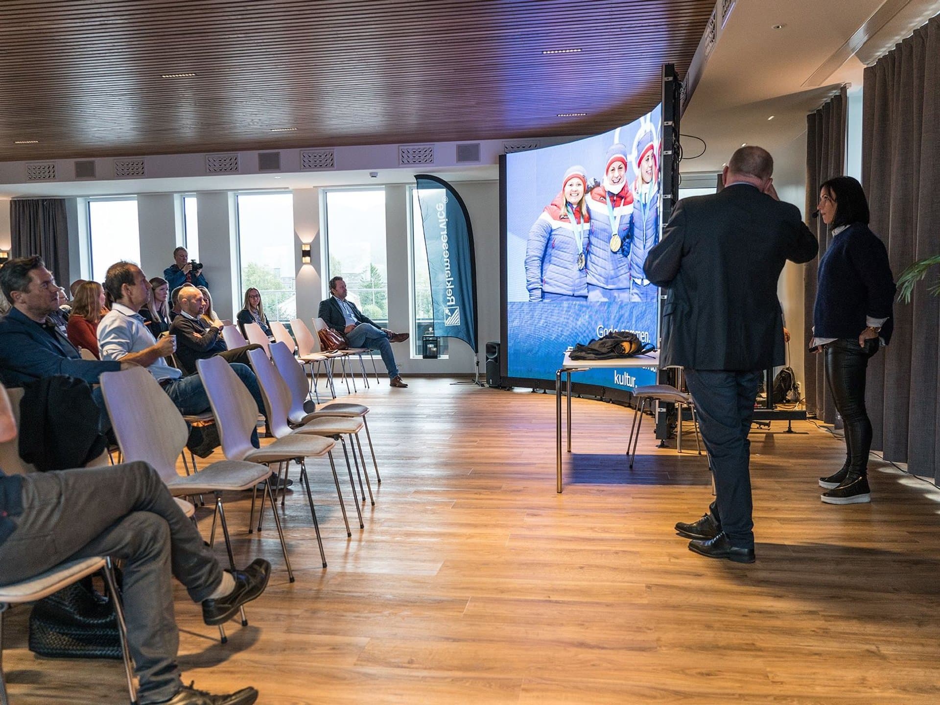 indoor LED screen at Lindbak Expo