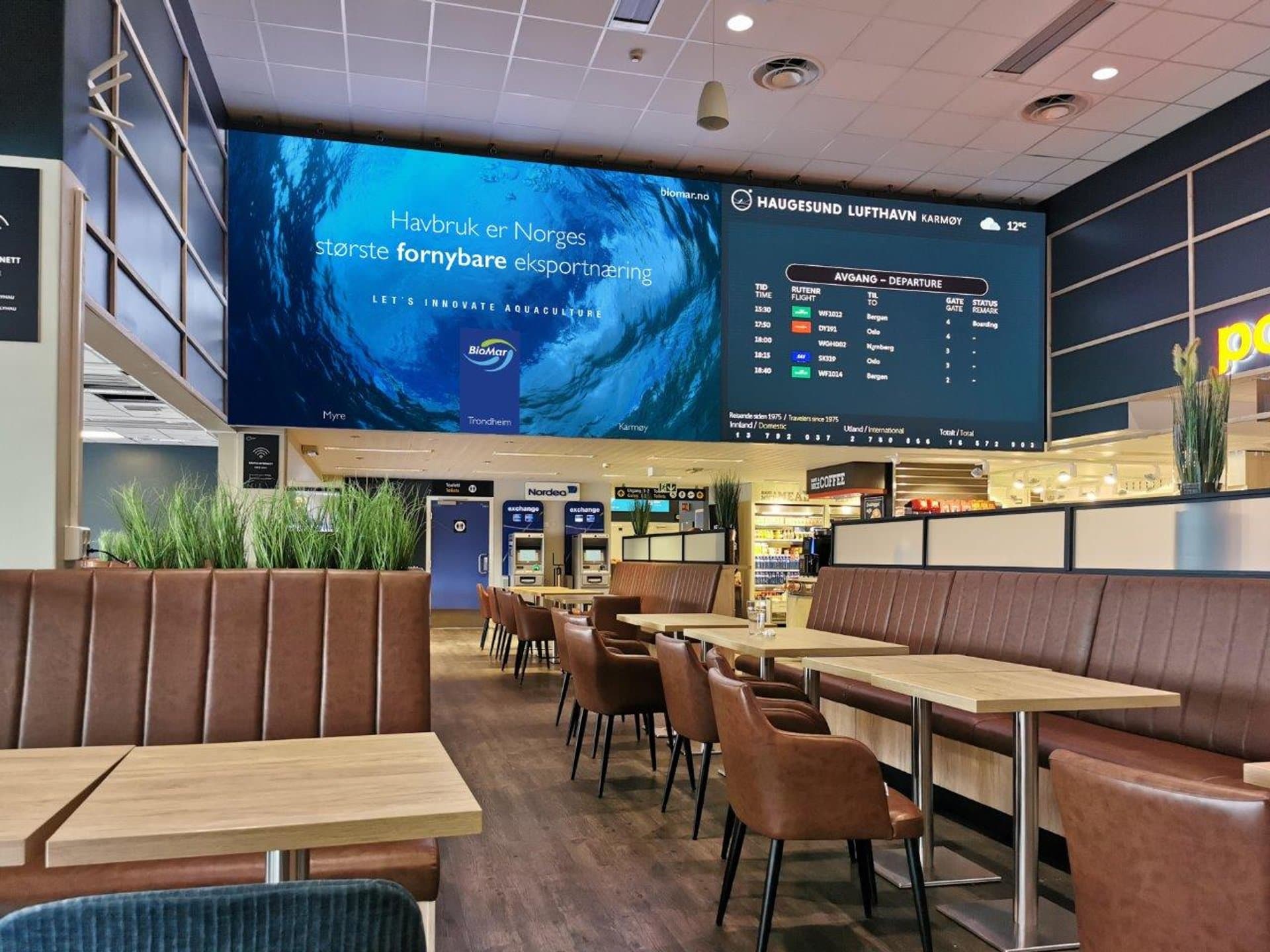 indoor LED screen (P2.5) at Lufthavndrift AS