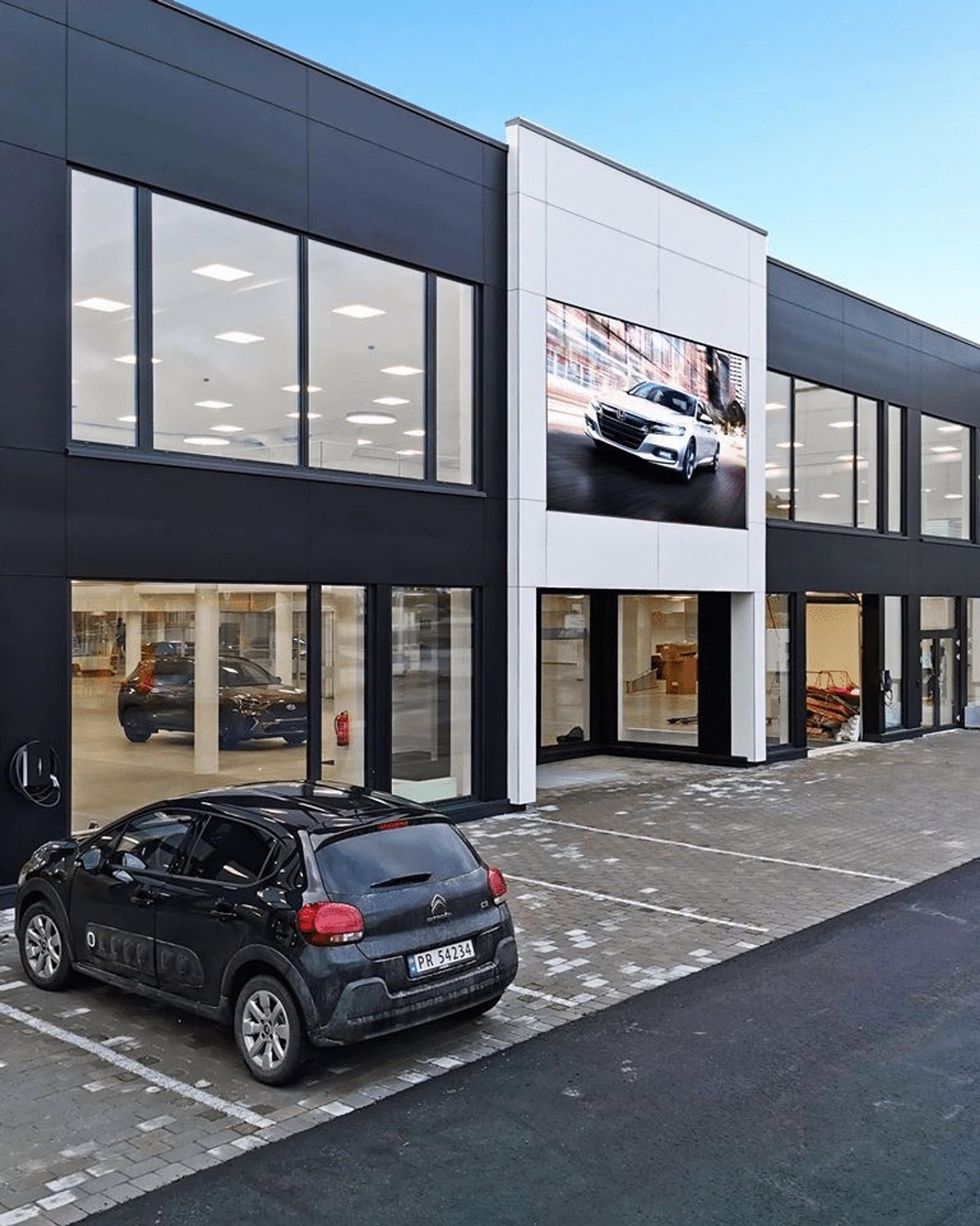 outdoor LED screen (P6) at Mobile Sørlandsparken