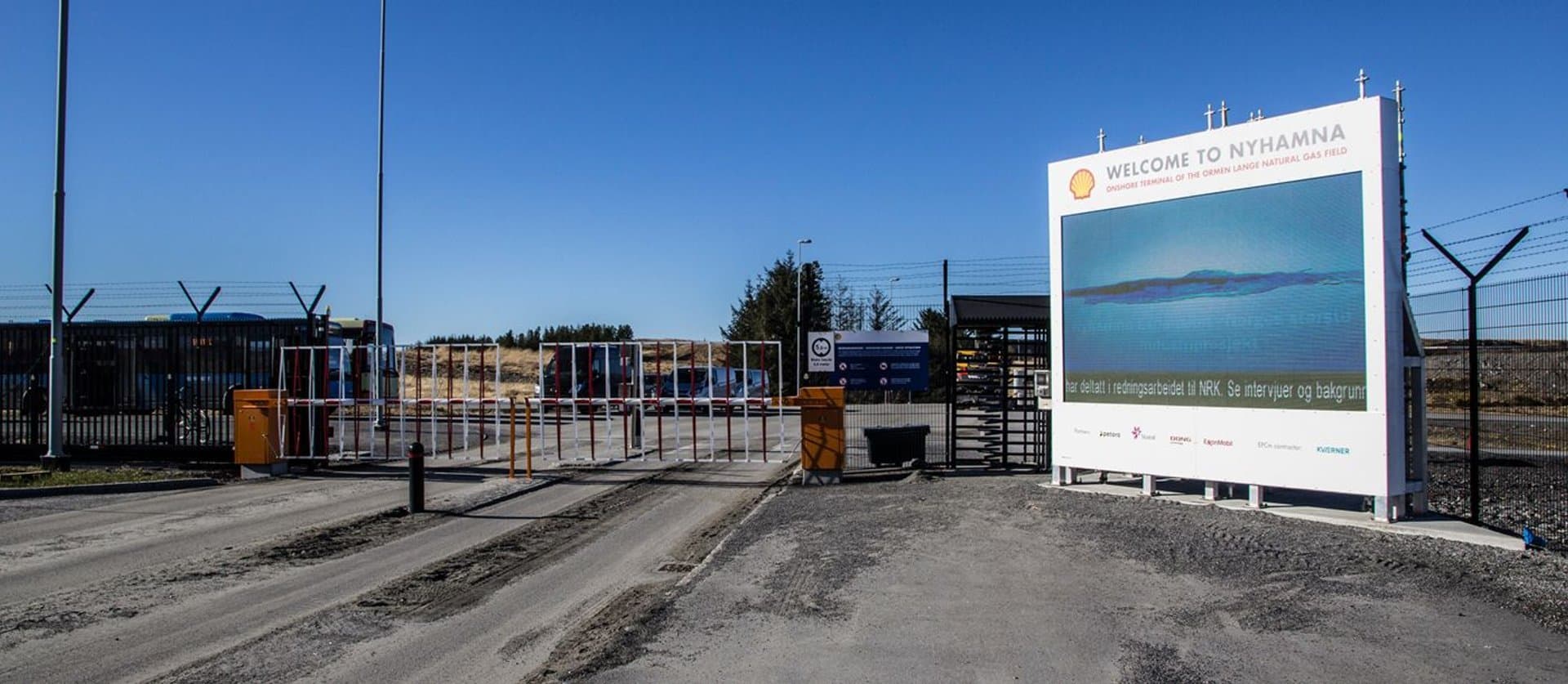 outdoor LED screen (P10) at Shell Nyhamna