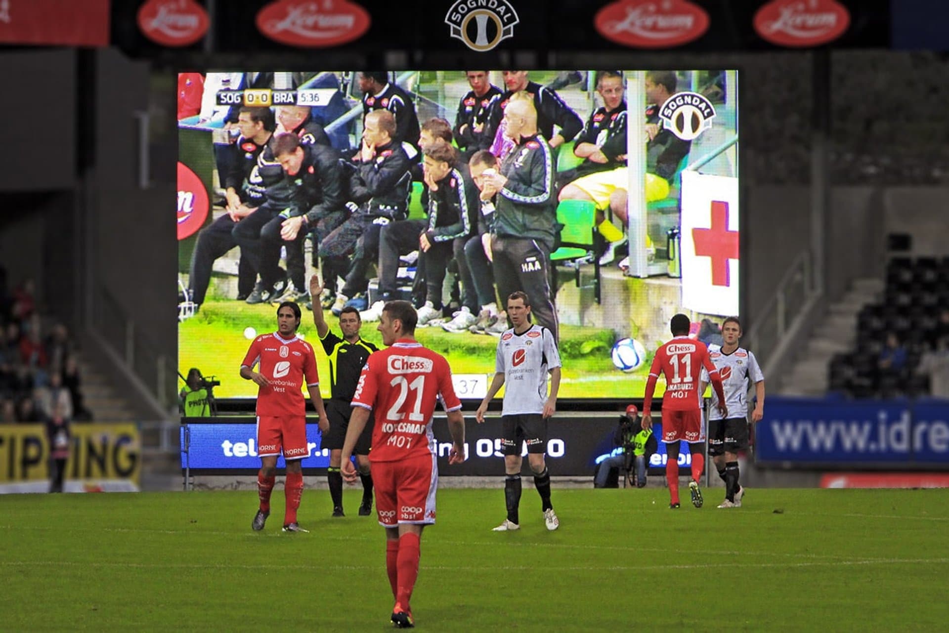 outdoor LED screen (P10) at Sogndal Fotball