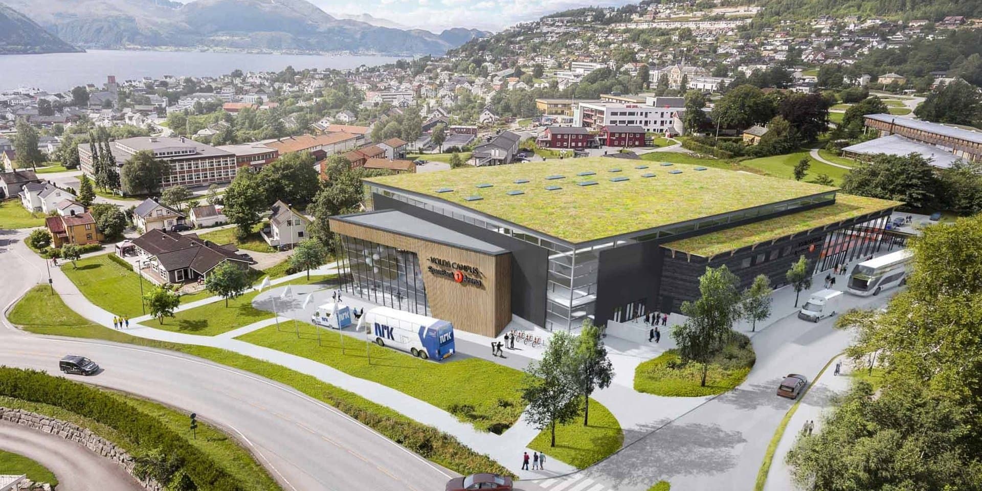 innendørs LED-skjerm (P4) hos Volda Campus SpareBank 1 Arena
