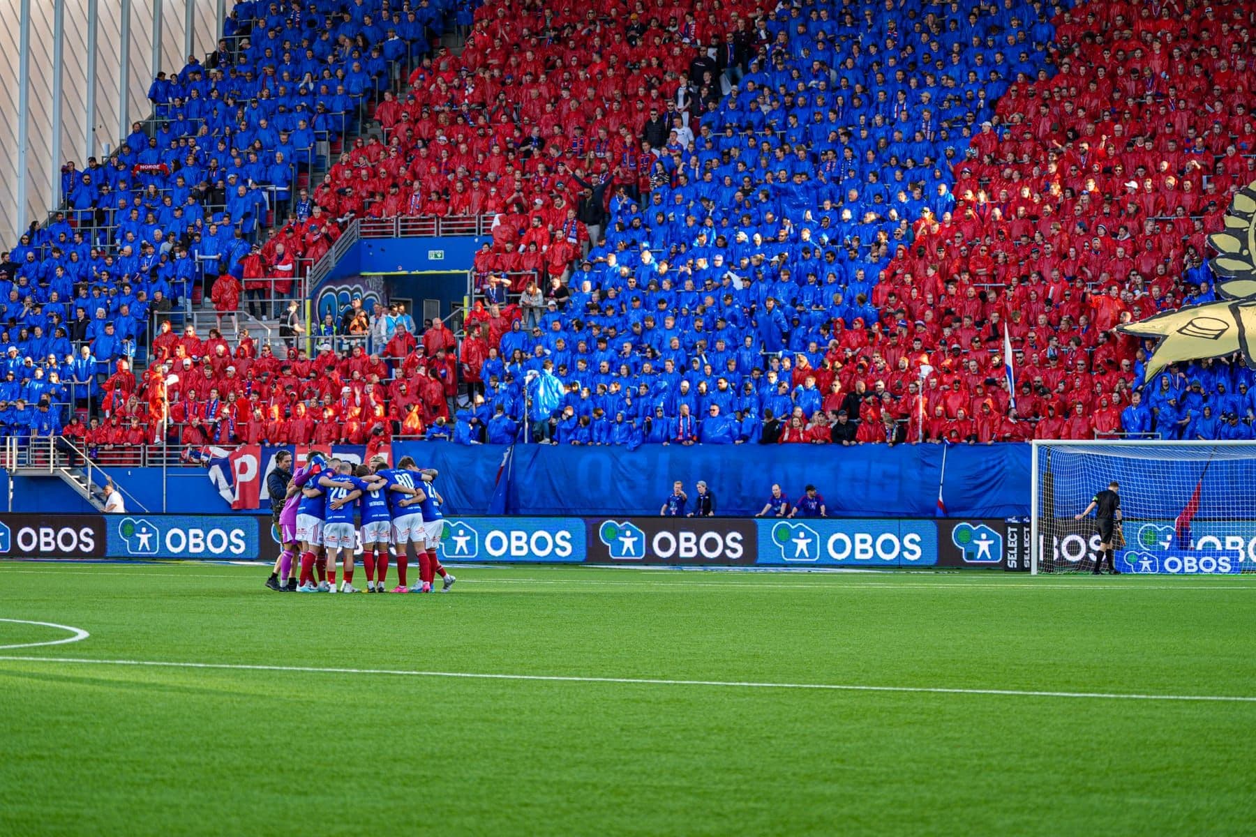 LEDFRONT LED screens along the pitch at Intility Arena, Vålerenga Fotball